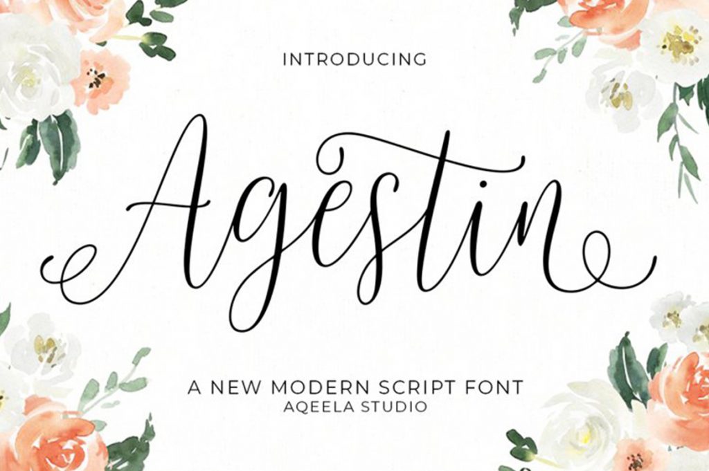 agestin calligraphy font