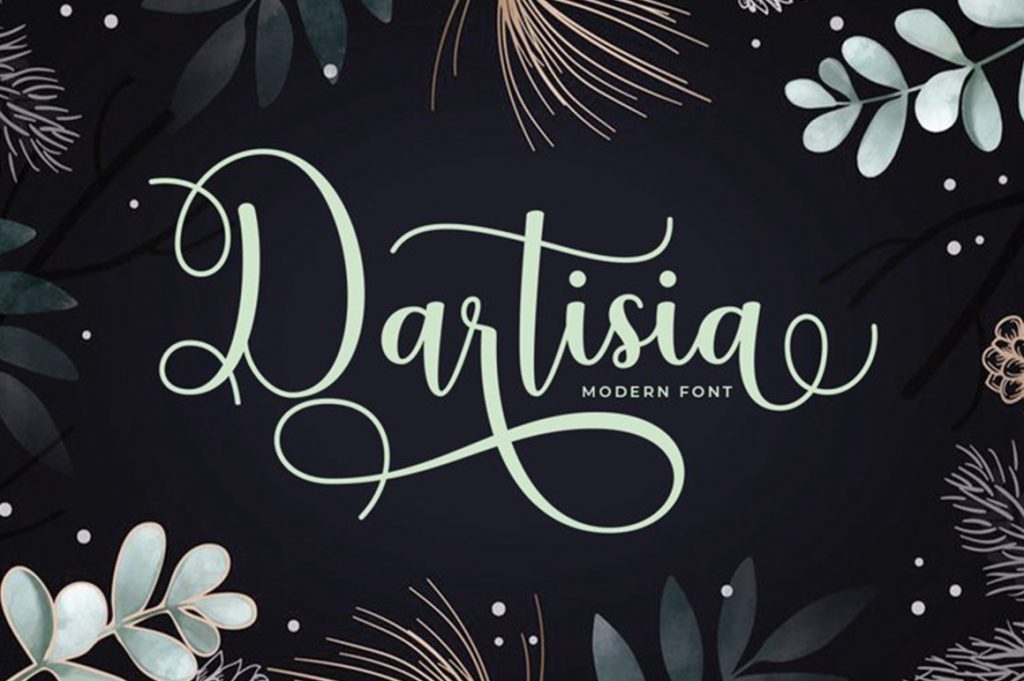 dartisia calligraphy font