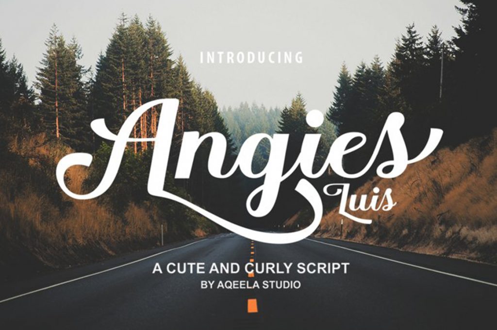 angies calligraphy font