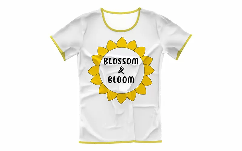 sunflower T-shirt mockup