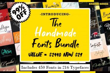 The Handmade Fonts Bundle