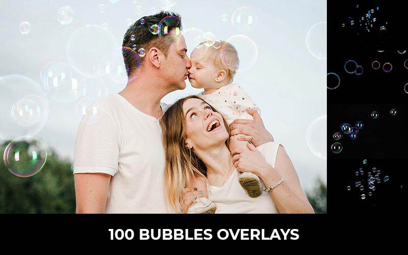 free bubble photo overlays
