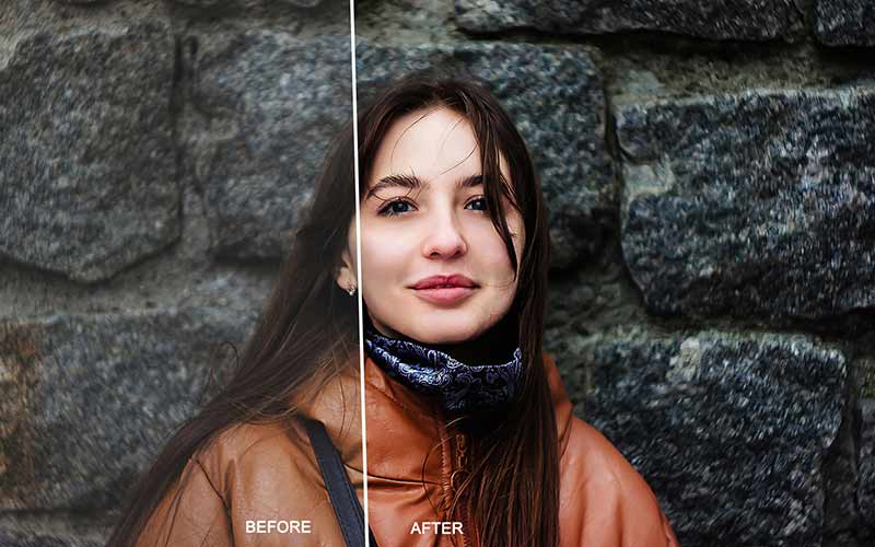 before and after application before and after application