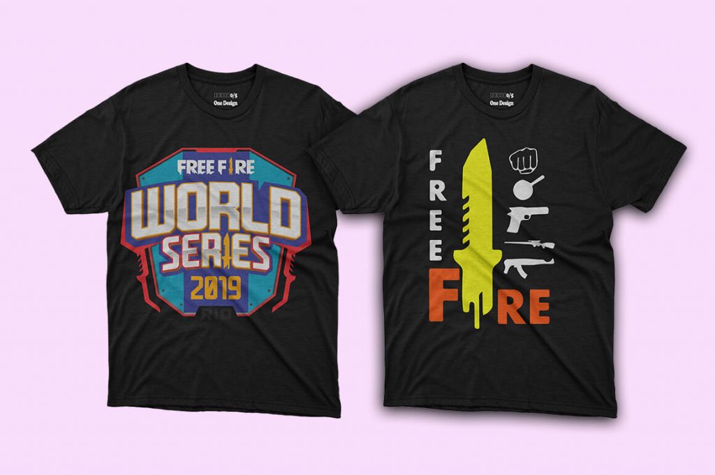 free fire t shirt design