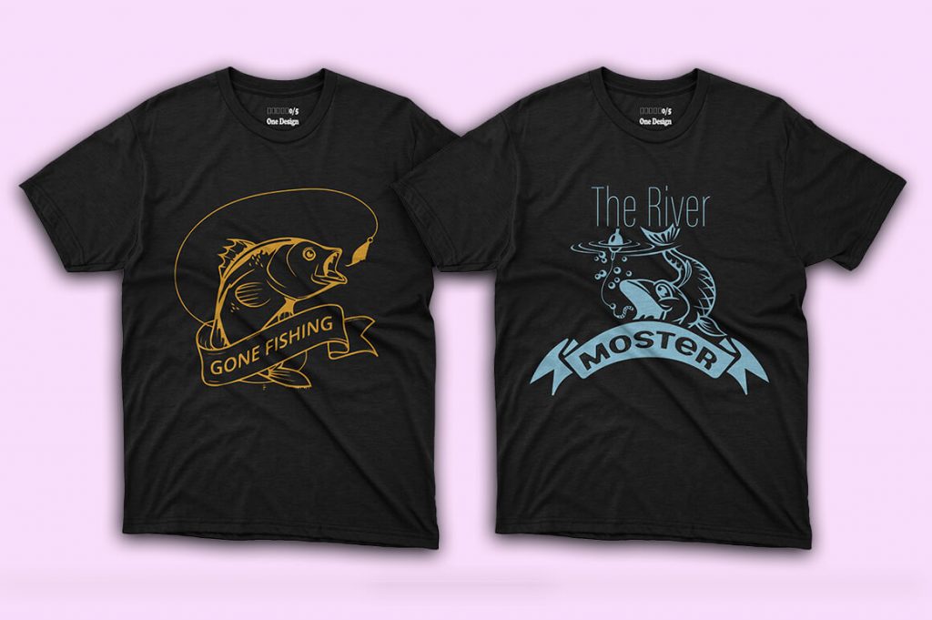 fishing t shirt design editable t-shirt designs bundle