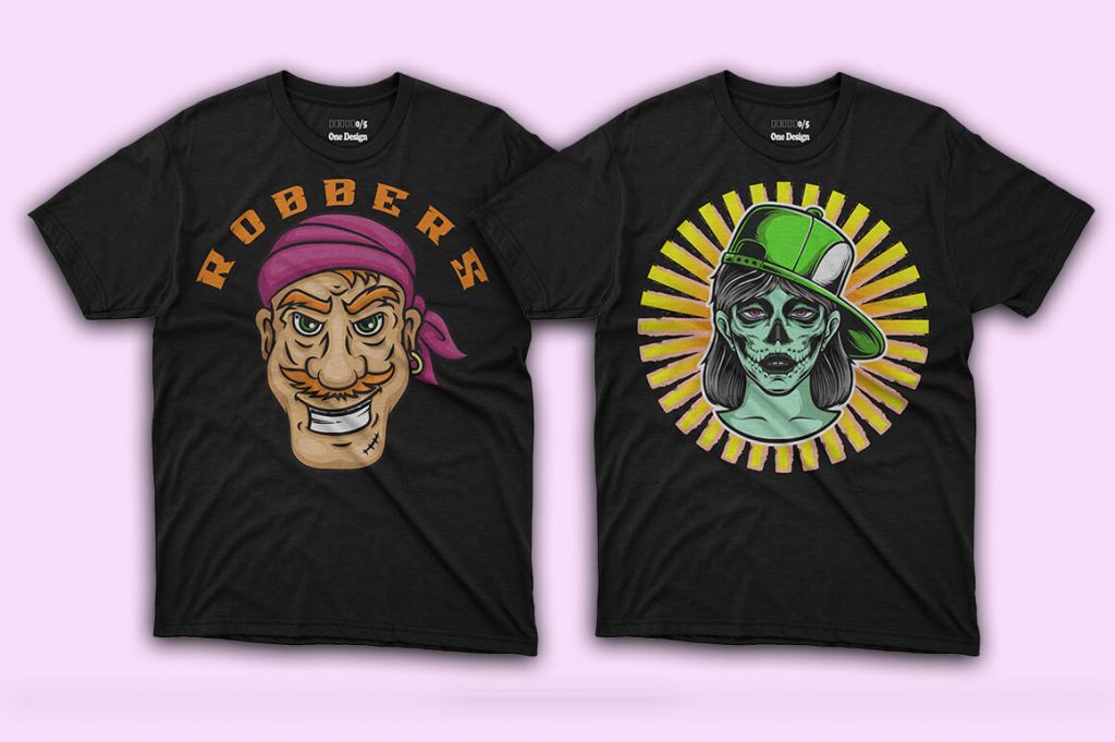 horror t shirt design editable t-shirt designs bundle