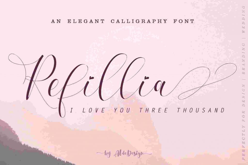 Refillia Calligraphy - Preview