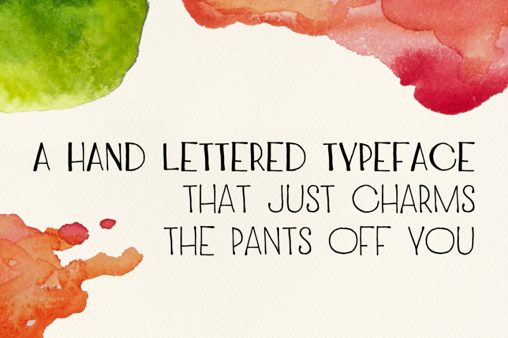 A preview image of text written using the Charmante font family included in the fun fonts bundle