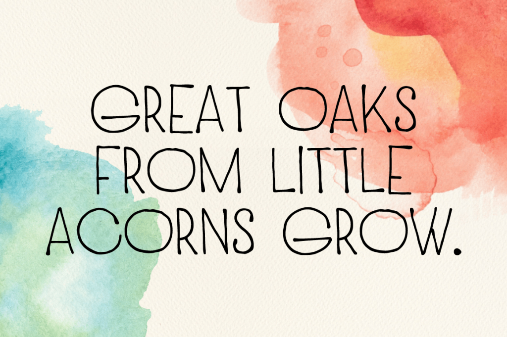 Preview of text written using the Charmante font family included in the fun fonts bundle