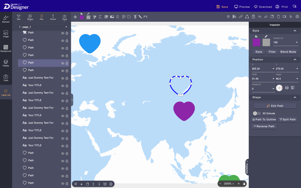 Drawtify designer features preview image