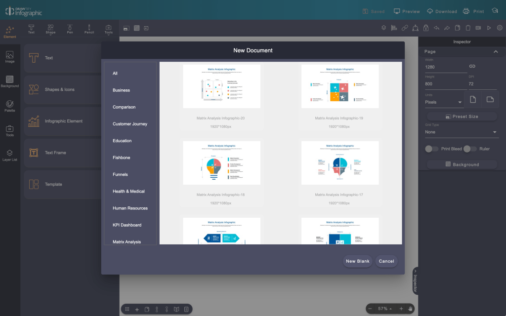 Drawtify Infographics Designer features preview image