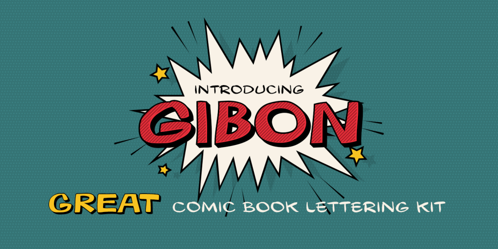 Text written using the Gibbon font family included in the fun fonts bundle 