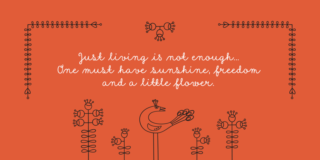 Preview of text written using the Sungarden font-family included in the fun fonts bundle