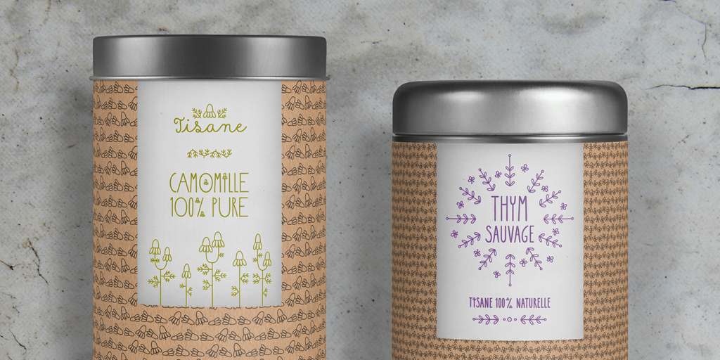 An image of bottle jars labelled using the Sungarden font-family included in the fun fonts bundle