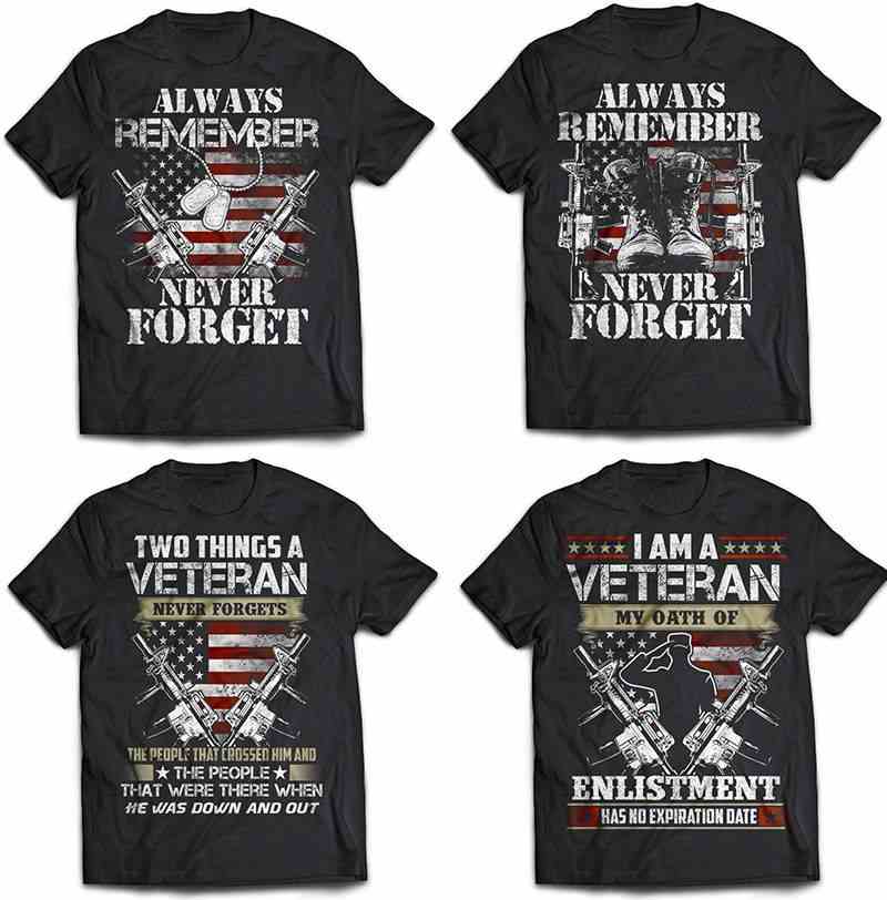 veteran T-shirt designs-mega t-shirt graphic bundle