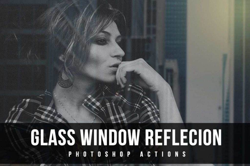 glass window reflection photoshop action 