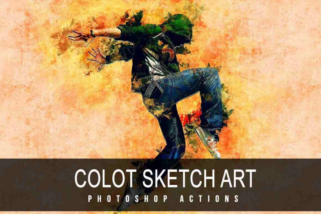 color skethch art photoshop actions