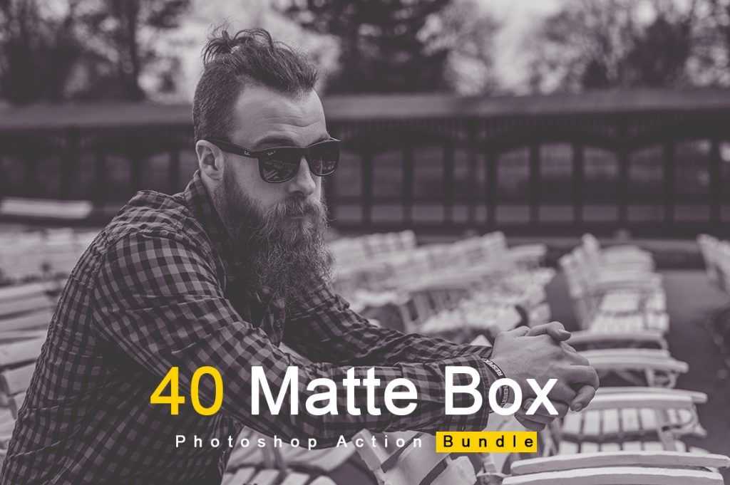 matte box photoshop actions