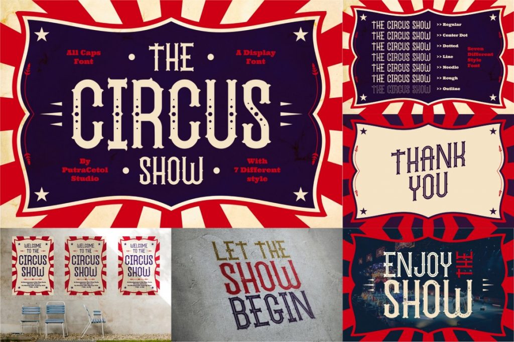 fancy circus fonts