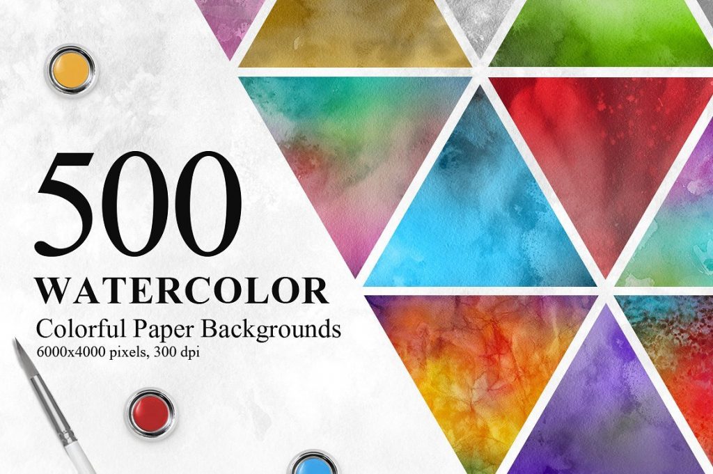 creative watercolor colorful paper backgrounds