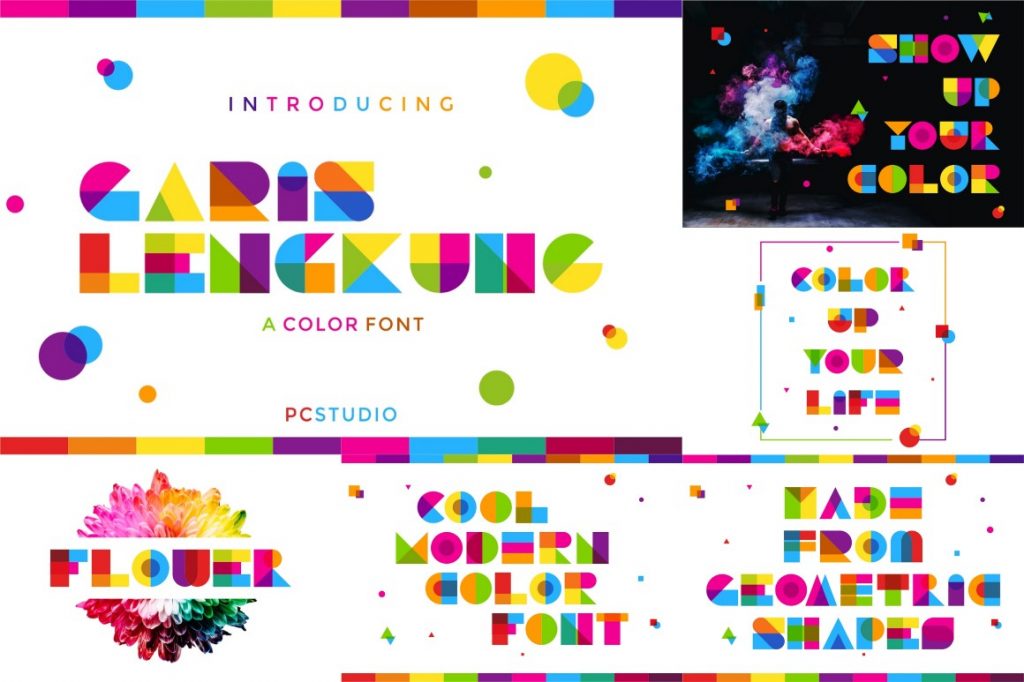 colorful fonts