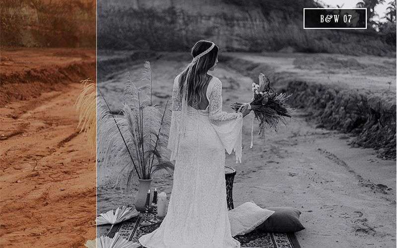 B&W Photoshop Action preview image