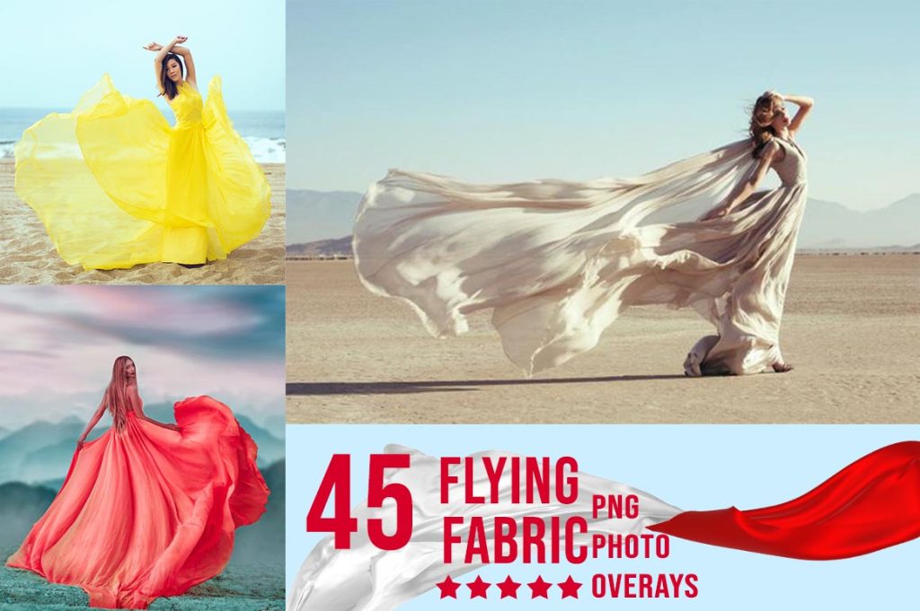 flying fabric overlays