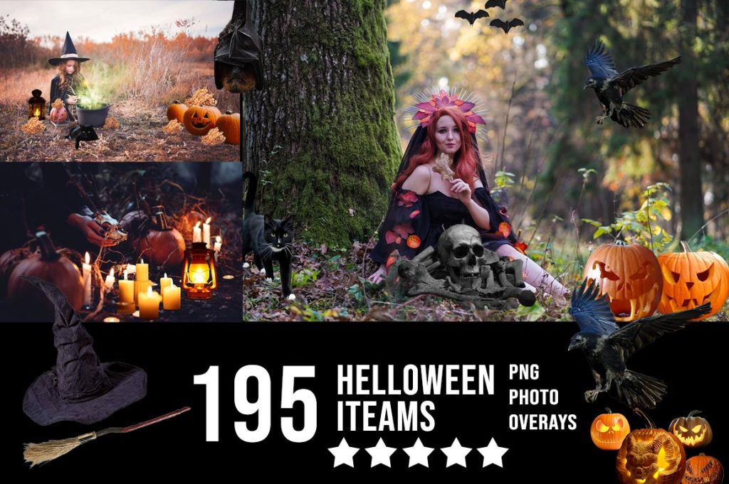 halloween overlay png, halloween photo overlays