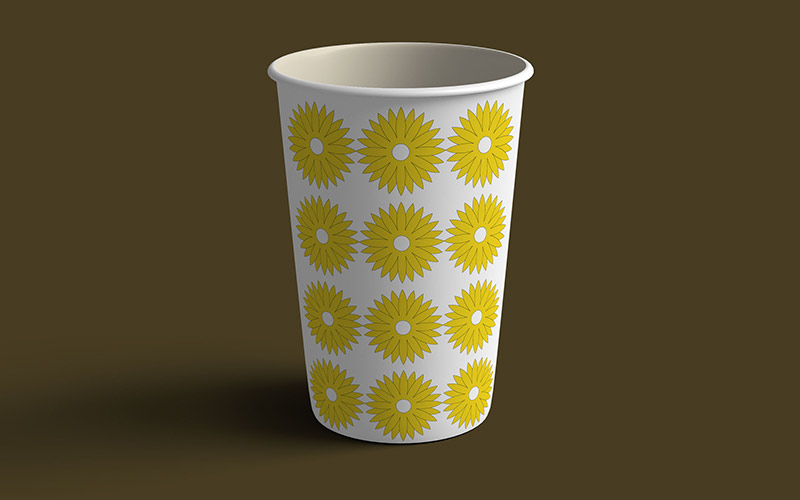 Sunflower tea cup