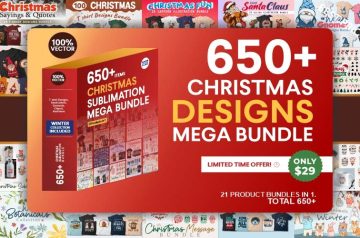 650+ Christmas Design bundle