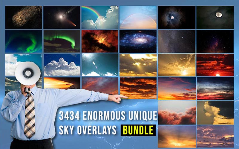 3400+ Unique Sky Overlays Bundle