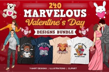 240 Marvelous valentine design bundle