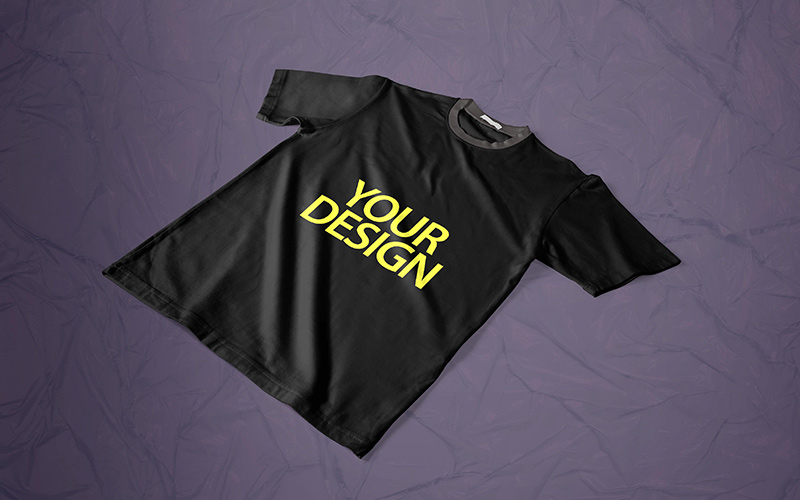 5 PSD Black T-Shirt Mockups | InkyDeals