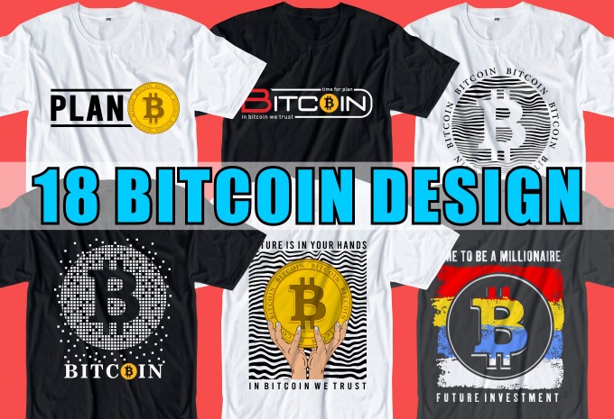 Bitcoin T-shirt Design Bundle