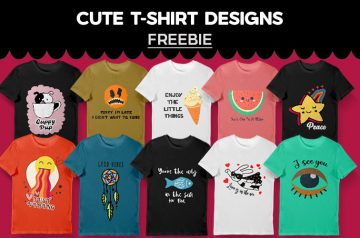 Cute T-Shirt Designs Freebie