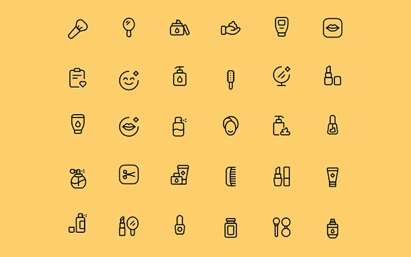 Personal Care Icons: