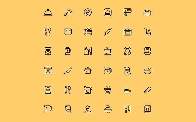 Restaurant animated Icons