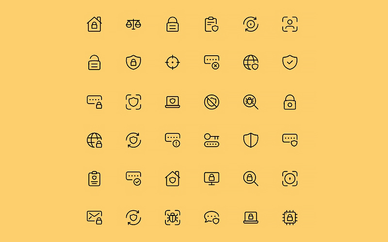 Web & Technology Icons animated