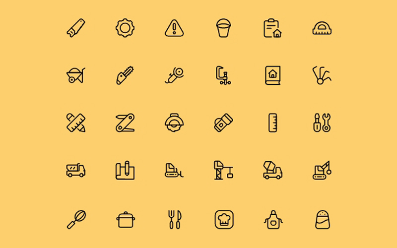 Construction Icons: