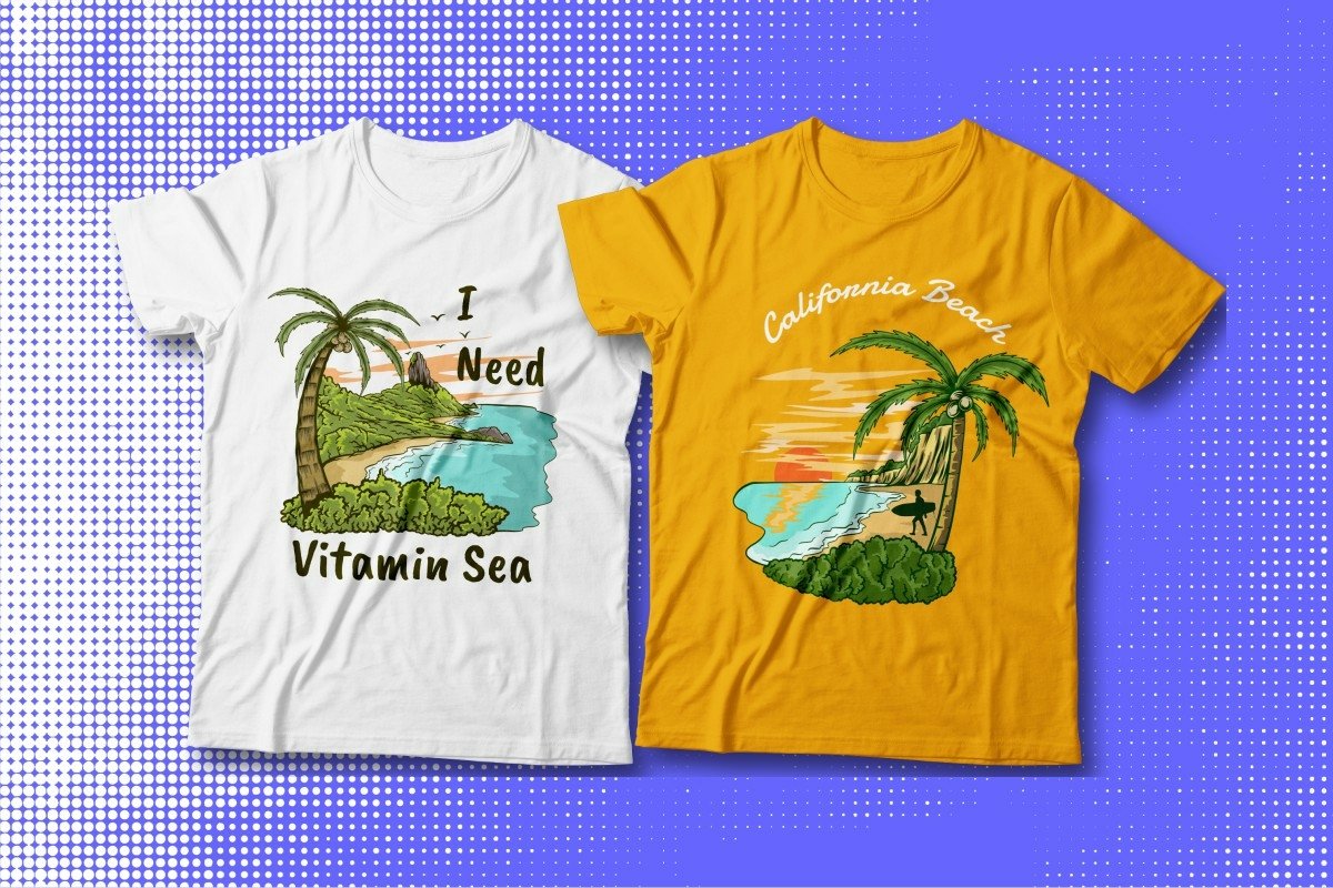 beach tshirt design, beach graphic tees, beach t shirt design ideas