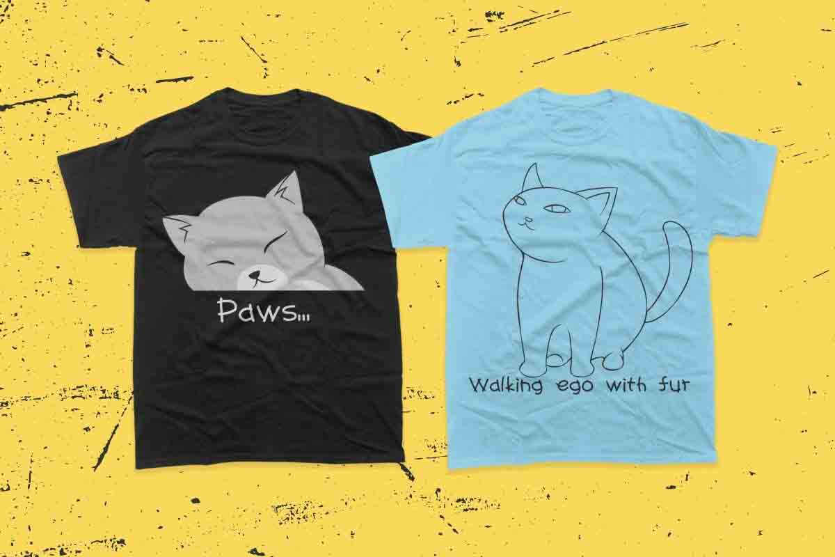 cat graphic tee, cat t shirt design