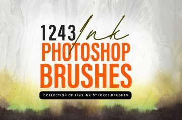 1243 Ink Stroke Photoshop Brushes