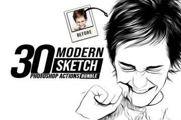Modern Sketch Photoshop Actions