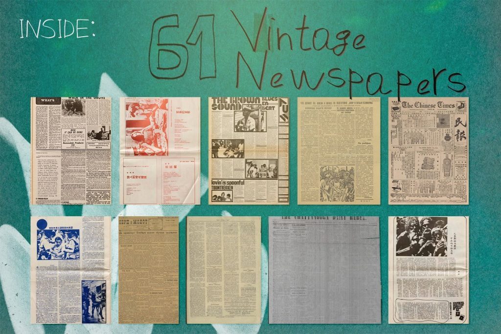 vintage newspaper mockup, vintage newspaper paper