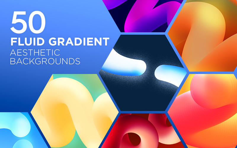 fluid gradient aesthetic background