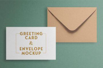 Greeting Card & Envelope Mockup