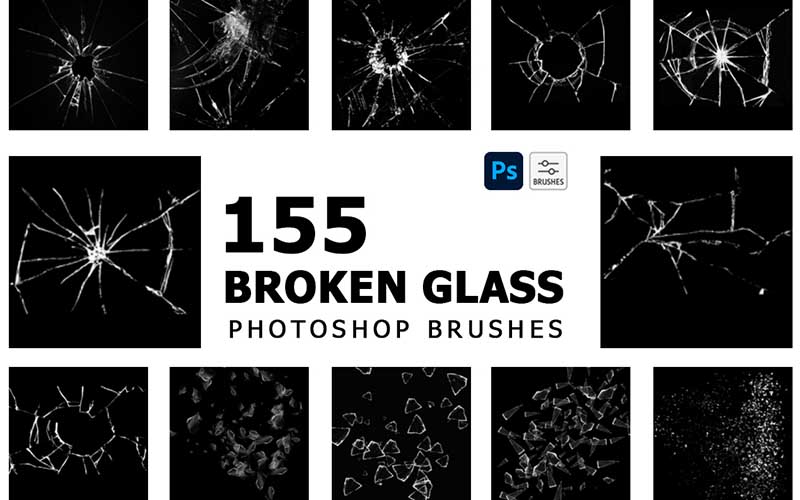 Broken Glass Brushes