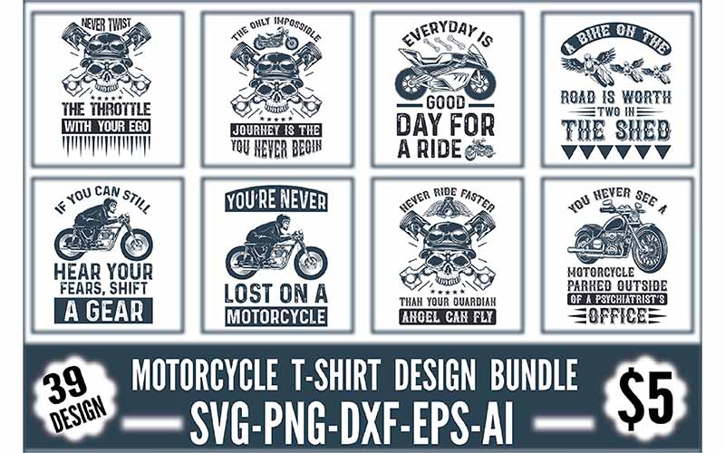 Motorcycle T Shirt Design