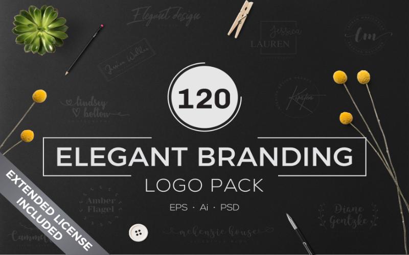 120 Elegant Branding Custom Logo Design Pack