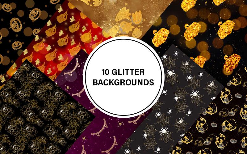 Glitter Backgrounds For Halloween 